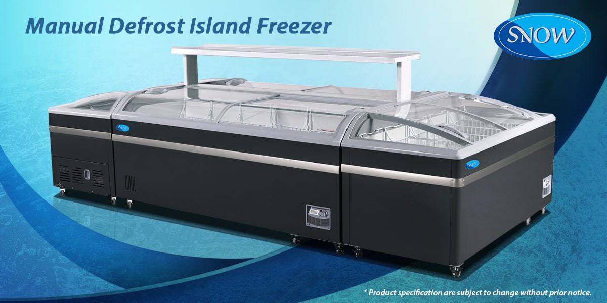 Manual Defrost Island Freezer